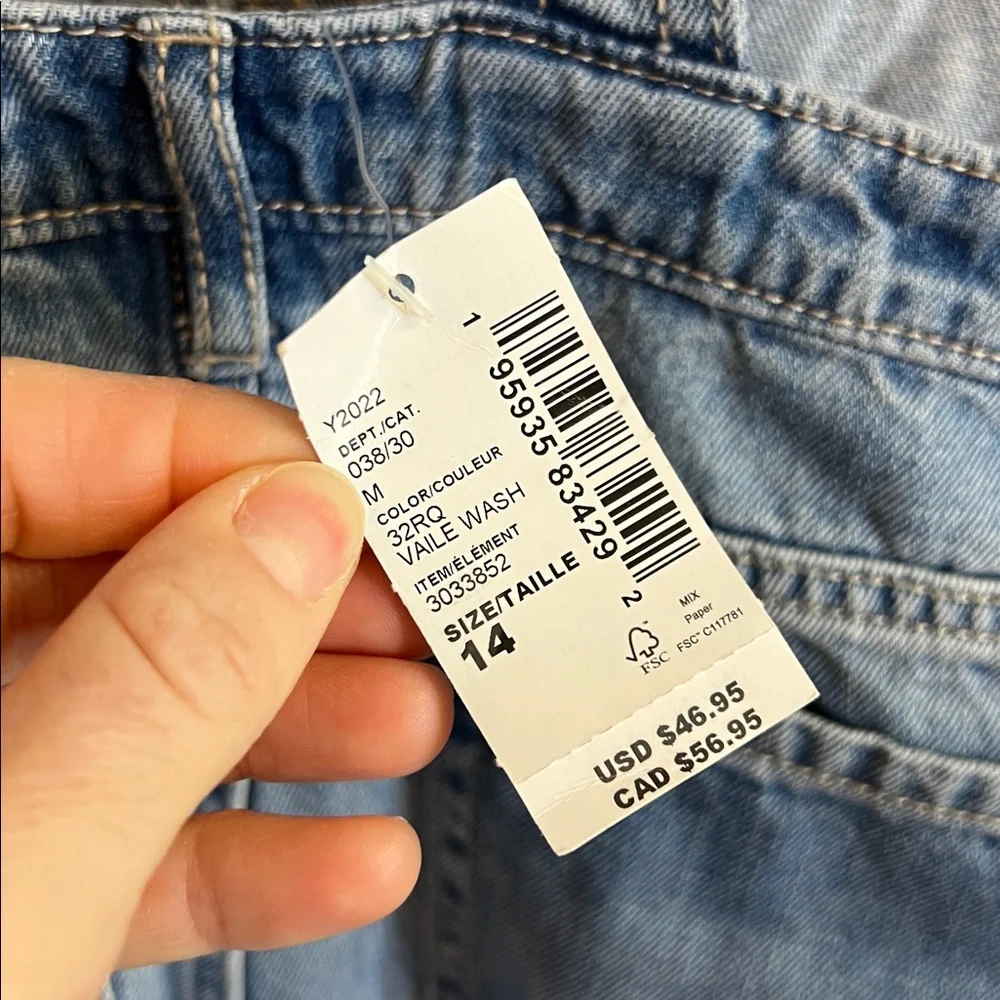 NWT The Children’s‎ Place Blue Denim Overalls- 14